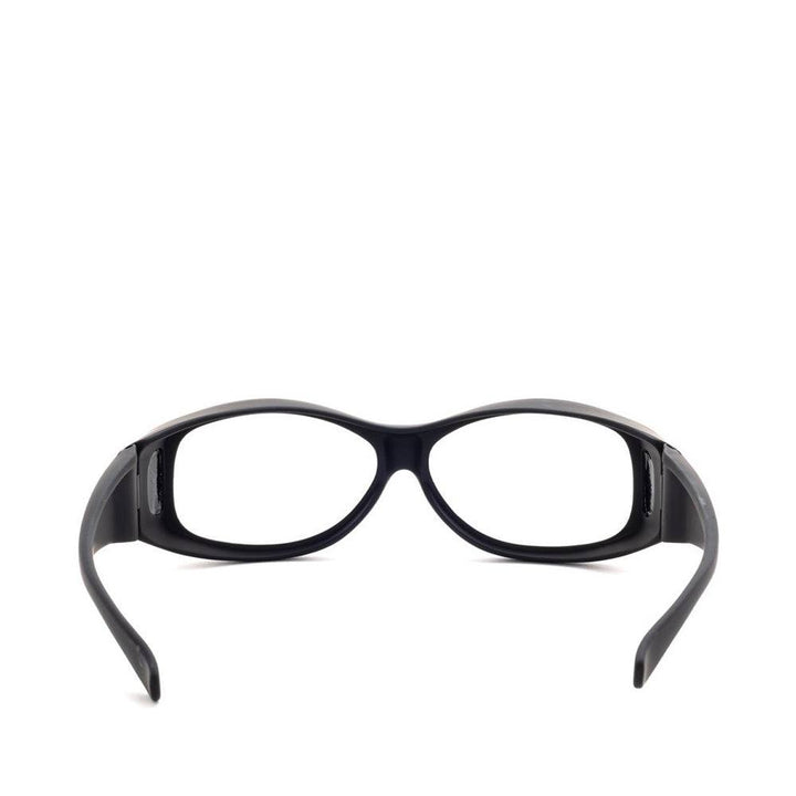 Model 33 fitover lead glasses in black rear view - safeloox