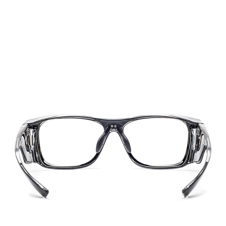 Hipster lead glasses black rear view - safeloox