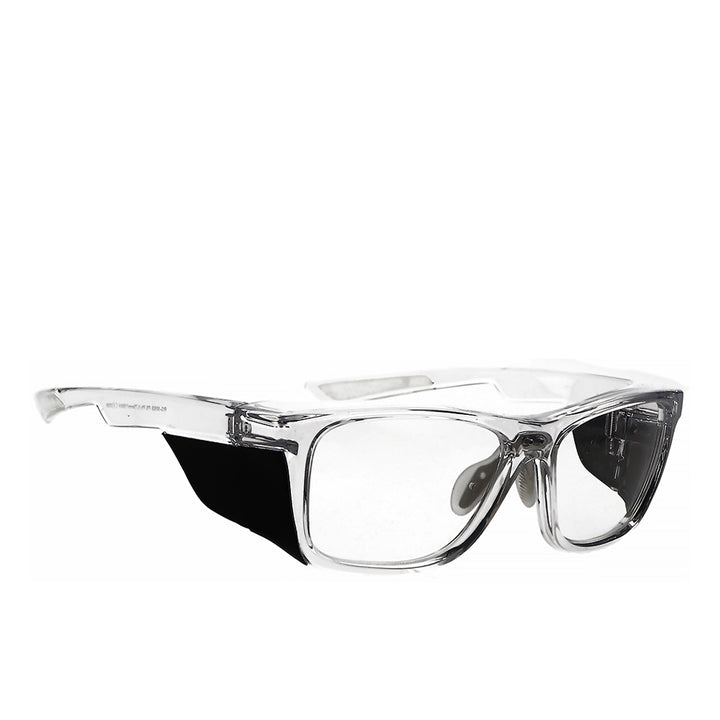 Hipster lead glasses crystal clear side view - safeloox