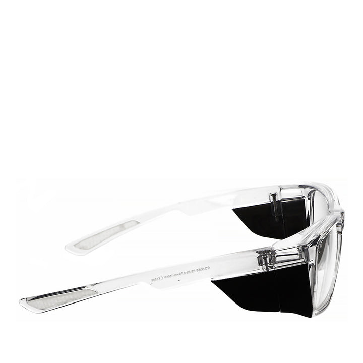 Hipster lead glasses crystal clear side view - safeloox