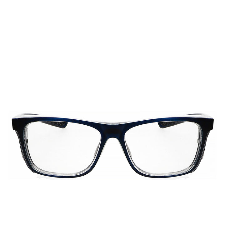 Hipster lead glasses navy blue front view - safeloox