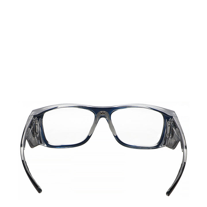 Hipster lead glasses navy blue rear view - safeloox