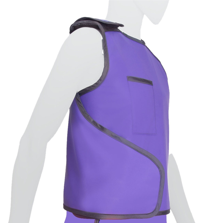 Classic lead apron vest Velcro shoulder flap - AmRay Medical