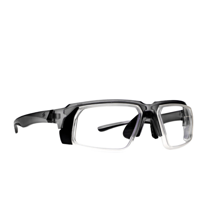 Eclipse lead glasses in black/ clear colour for radiation protection 