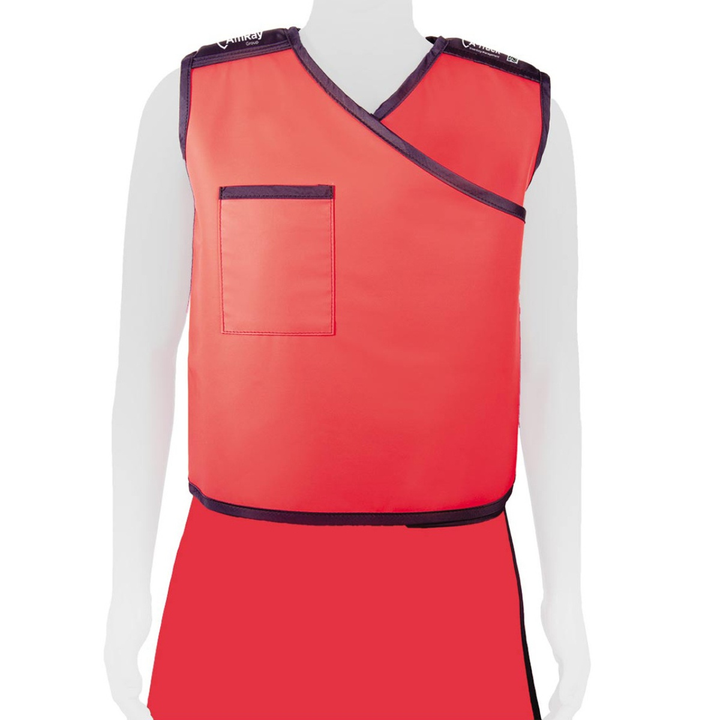 Full Wrap Lead Apron Vest Front View - Amray Medical