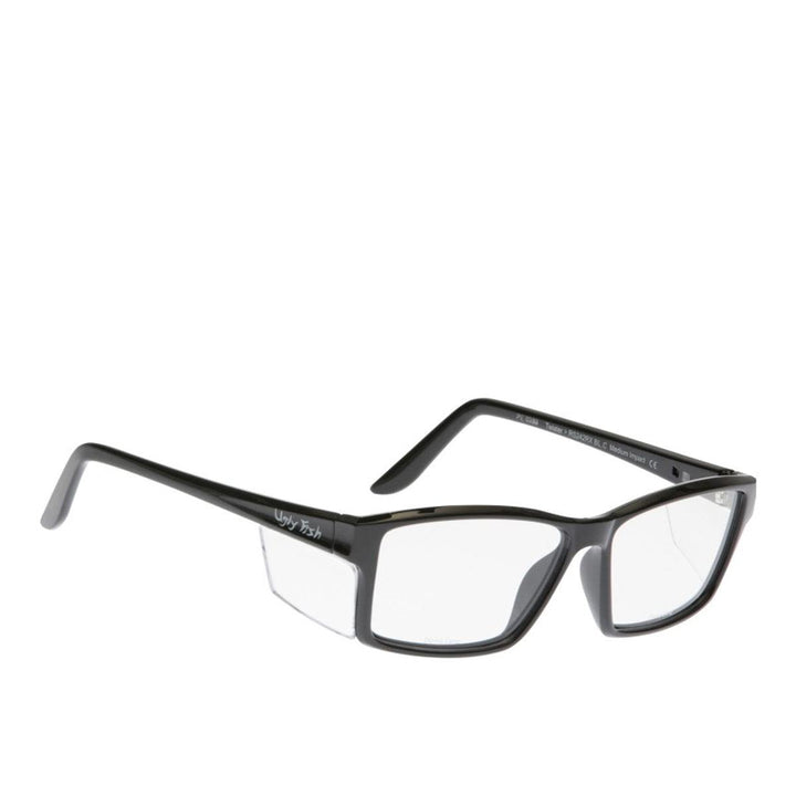 Twister Safety Eyewear in black side view - safeloox