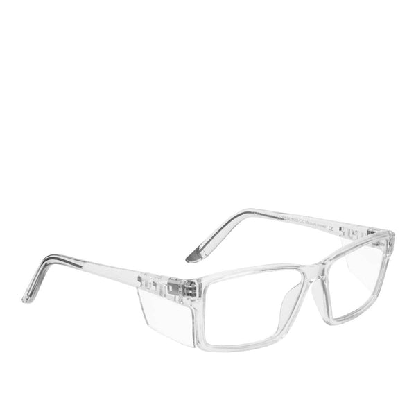 Twister Safety Eyewear in clear side view  - safeloox