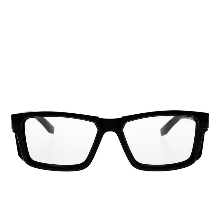 Dash lead glasses in black front view - safeloox