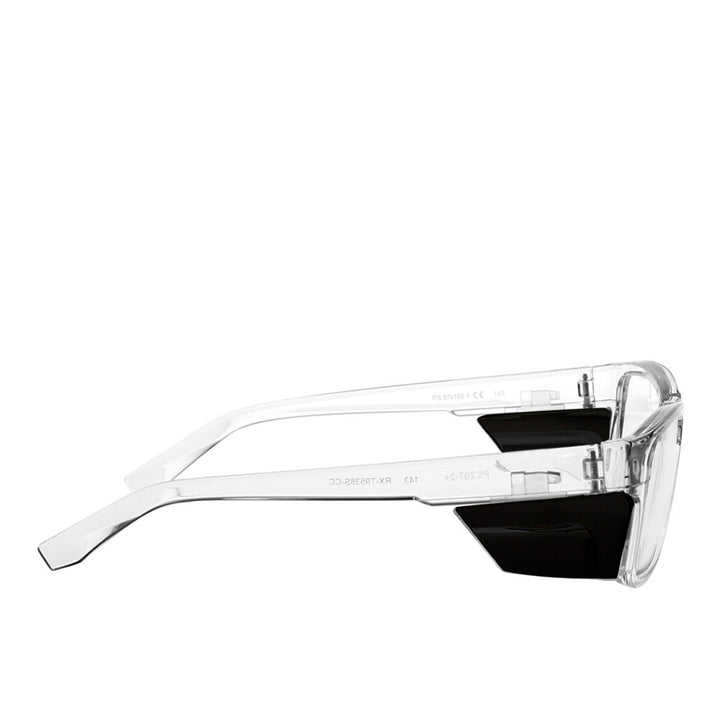 Dash lead glasses in clear side view - safeloox