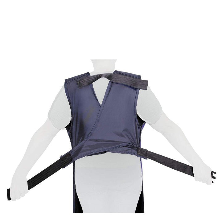 Front Lead Apron with Buckle Back View - Deutsch Medical