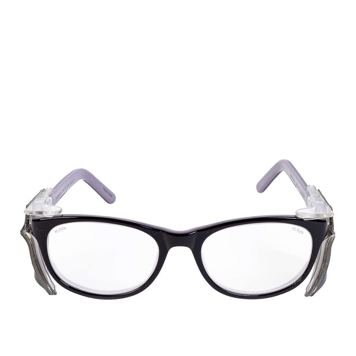 Gala lead glasses black purple front view - safeloox
