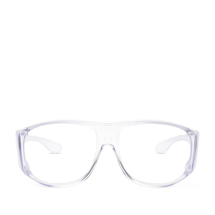 Guardian Splash Fitover Safety Glasses in clear and front view - safeloox