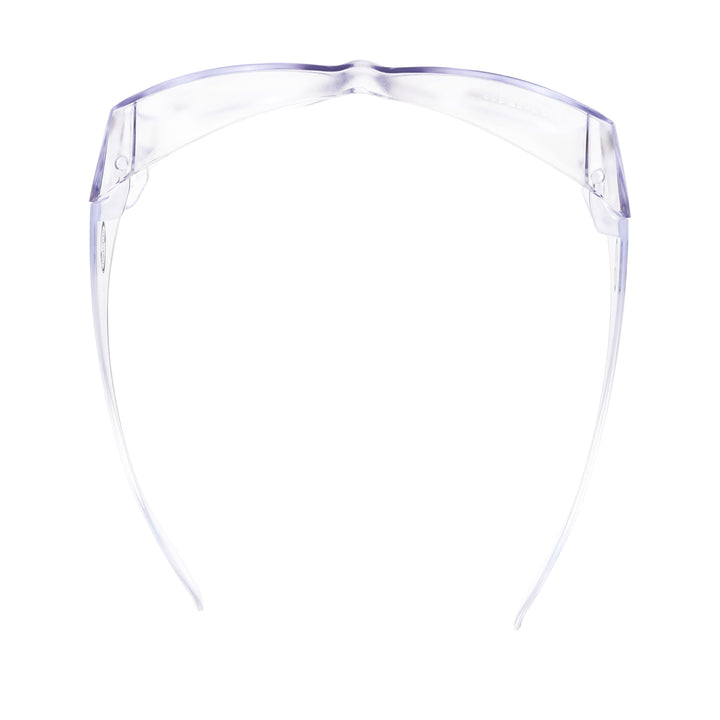 Guardian Splash Fitover Safety Glasses in clear and top view - safeloox