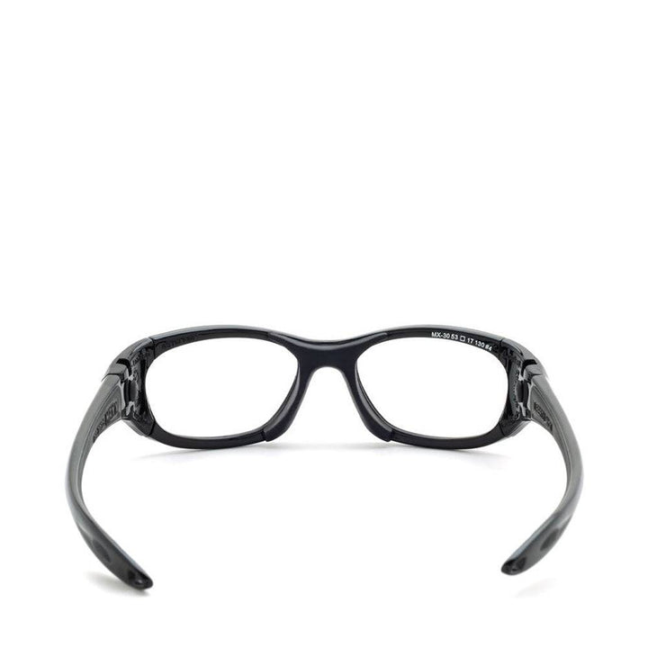Maxx medium lead glasses in black rear view - safeloox