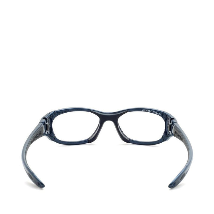 Maxx medium lead glasses in blue rear view - safeloox