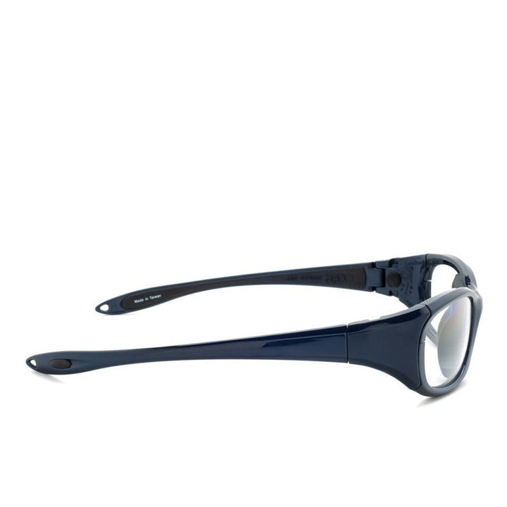 Maxx medium lead glasses in blue side view - safeloox