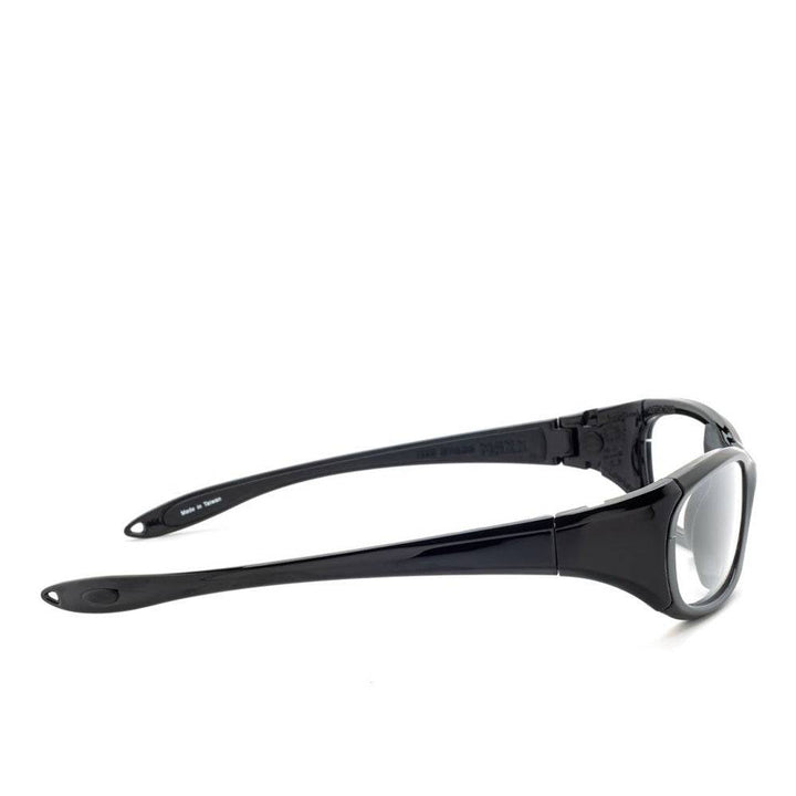 Maxx small lead glasses in black side view - safeloox