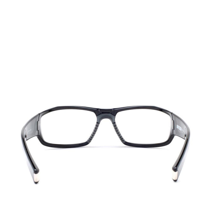 Nike Brazen lead glasses in shiny black rear view - safeloox