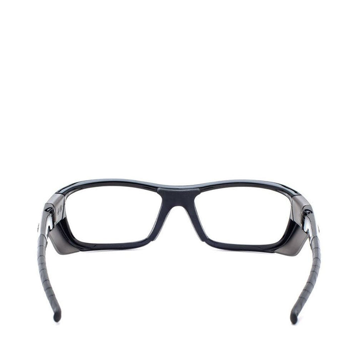 Model Q200 Lead Glasses in black rear view - safeloox