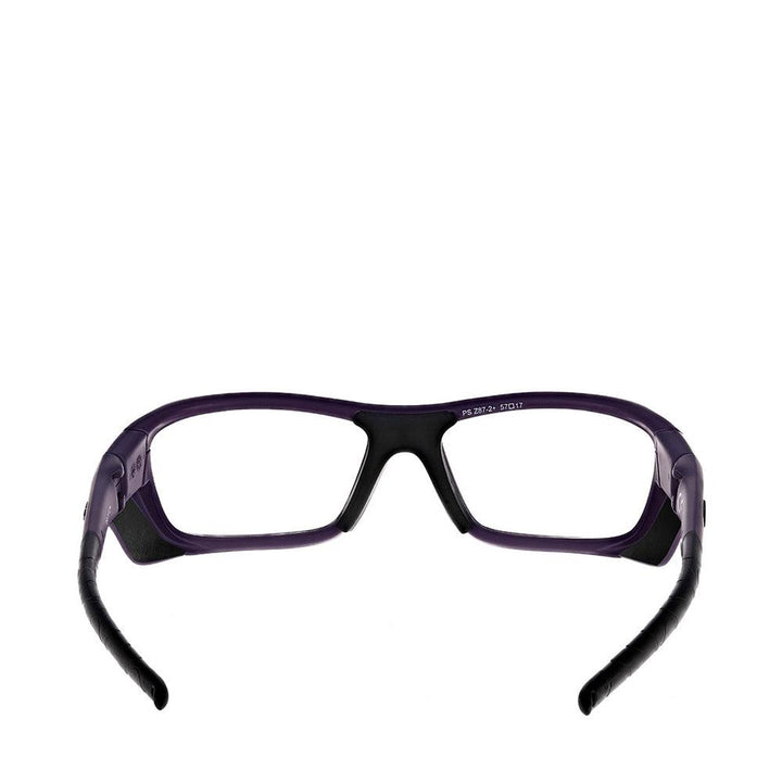 Model Q200 Lead Glasses in purple rear view - safeloox