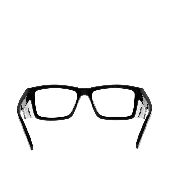 Dash splash safety glasses black rear view - safeloox