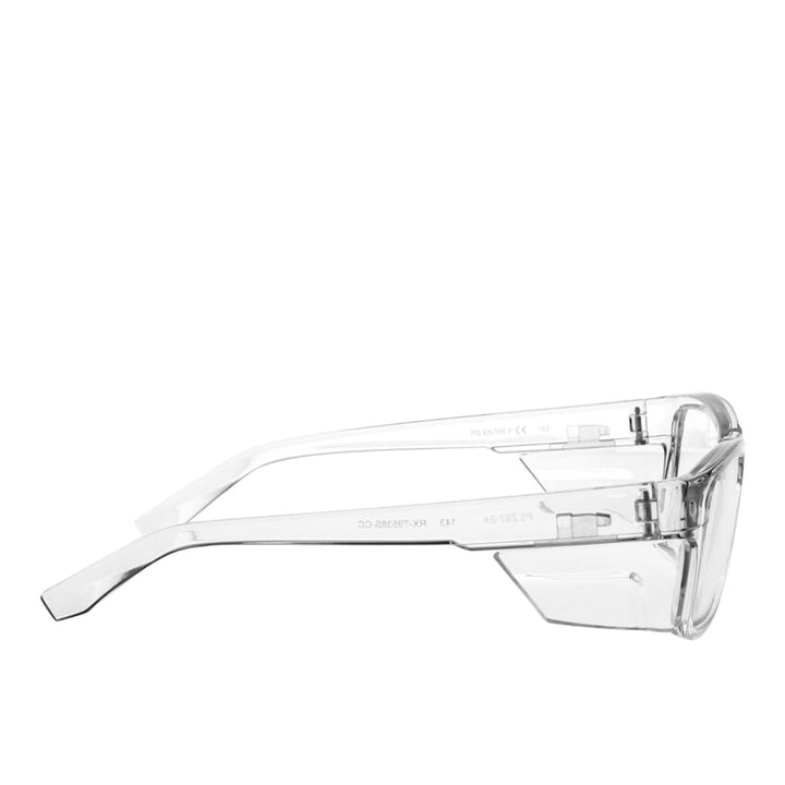 Dash splash safety glasses clear side view - safeloox