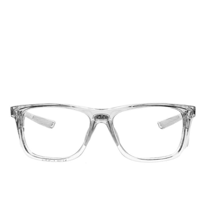 Hipster safety glasses in crystal clear front view - safeloox