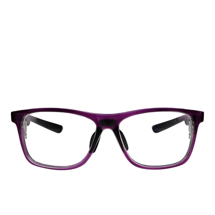 Hipster safety glasses in crystal purple front view - safeloox
