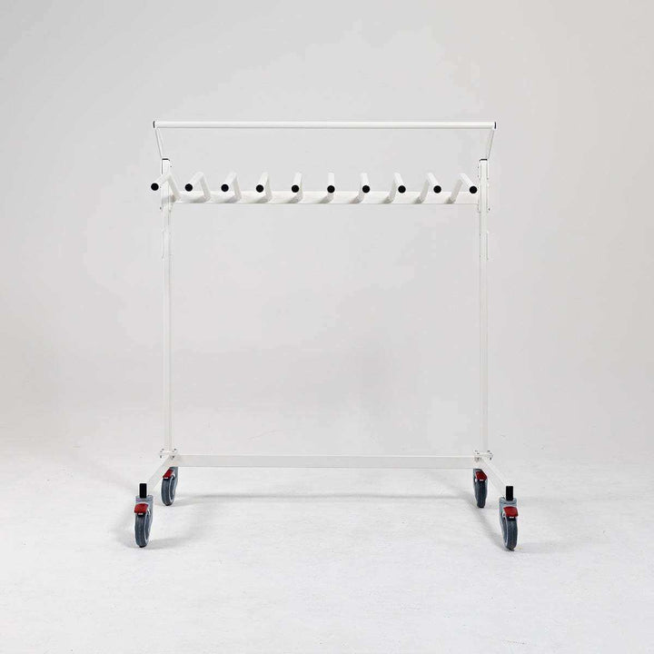 Empty Mobile Lead Apron Rack for One-Piece Aprons - Front View