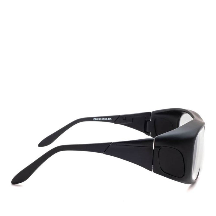 Model 38 fitover lead glasses in black side - safeloox