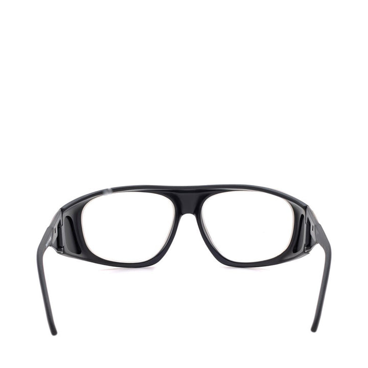 Model 38 fitover lead glasses in black rear - safeloox