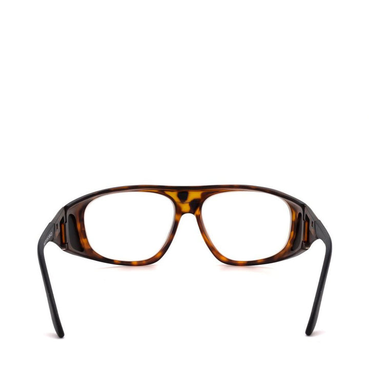 Model 38 fitover lead glasses in tortoise rear - safeloox