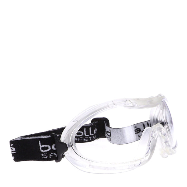 Nitro safety goggles clear side angle - safeloox