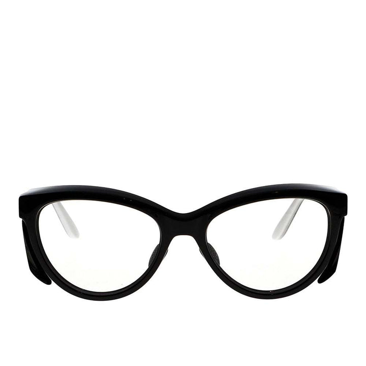 Nynx lead glasses in white black front view - safeloox
