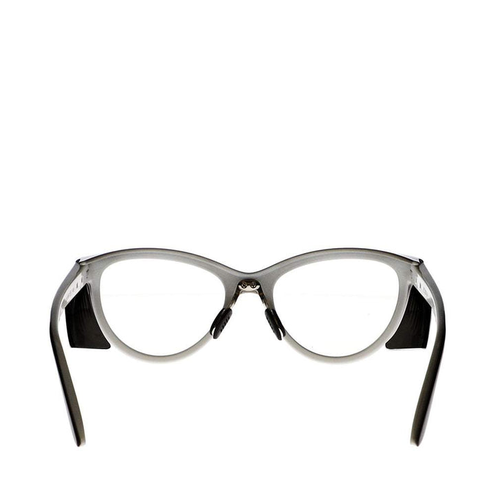 Nynx lead glasses in white black rear view - safeloox