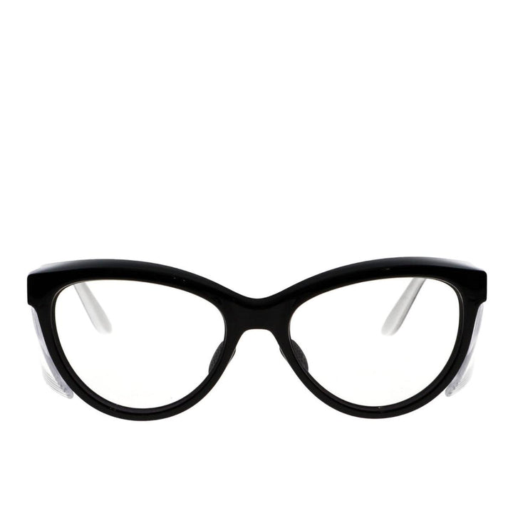 Nynx Splash Safety Glasses in black white front view - safeloox