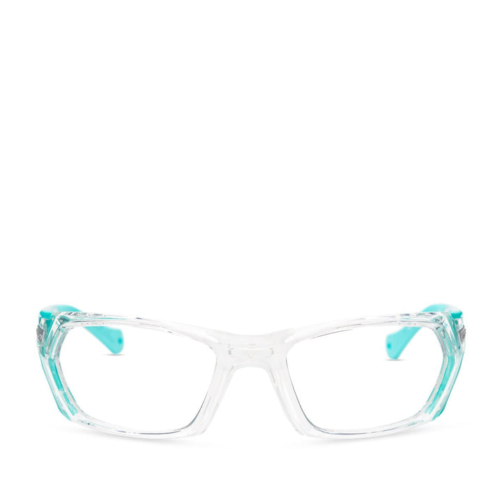 Panton Splash Safety Glasses Teal Front View - Safeloox
